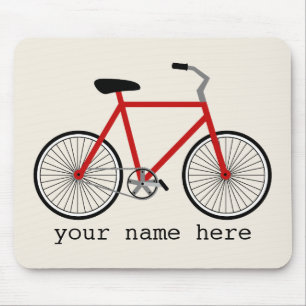 Red Bicycle Mousepad Muismat