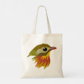 Red-Billed Leiothrix Bird—simplified  Tote Bag (Achterkant)