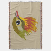 Red-Billed Leiothrix Bird—vereenvoudigd Deken (Voorkant Verticaal)