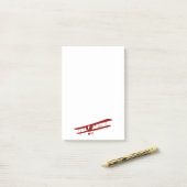Red Biplane Post-It Notes (Op bureau)