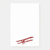 Red Biplane Post-It Notes (Voorkant)