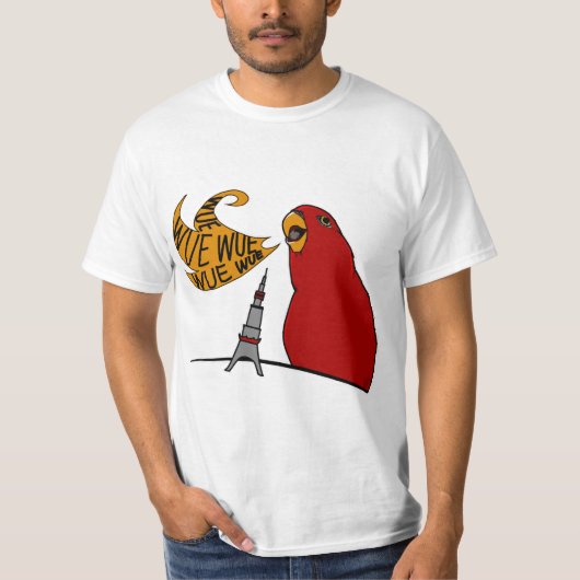 Red birb "GUMIZILLA"wuewuewue... T-Shirt (Devant)