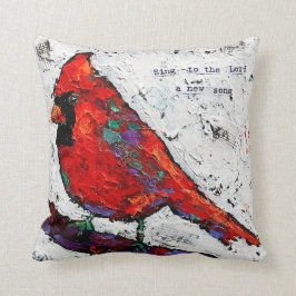 Red Bird Pillow Kussen