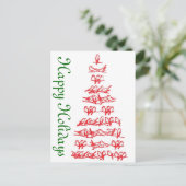 Red Birds Holiday Kaart (Staand voorkant)