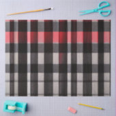 Red Black Abstract Pset Modern Collectie Tissuepapier (Craft)