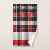 Red Black Abstract Pset Popular Collectie Bad Handdoek (Handdoek)