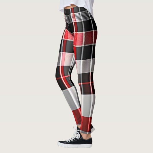 Red Black Abstract Pset Popular Collectie Leggings (Links)