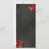 Red Black and Gold Birthday Dinner Menu (Dos)