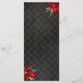 Red Black and Gold Birthday Dinner Menu (Dos)