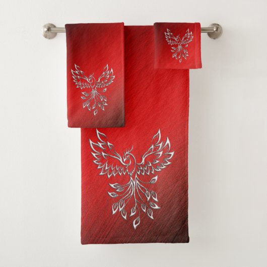 Red Black Ashes en Phoenix Bad Handdoek (Insitu)