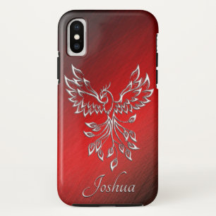 Red Black Ashes en Phoenix Personal iPhone X Hoesje