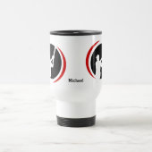 Red Black Baseball Batter Logo Reisbeker (Center)