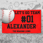 Red Black Baseball Team Spandoek