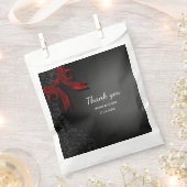 Red Black Bow bruiloft sprankelende humeur Bedankzakje (Geknipt)