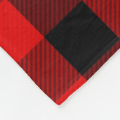 Red Black Buffalo Check Lumberjack Beer monogram Fleece Deken (Hoek)