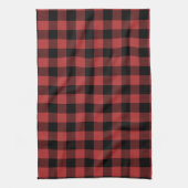 Red Black Buffalo Check Pset Theedoek (Verticaal)