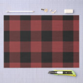 Red Black Buffalo Check Pset Tissuepapier (Craft)