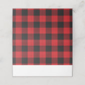 Red Black Buffalo met kerstfeestdag (Buitenkant ongevouwen)