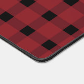 Red Black Buffalo Plaid Gingham Bureaumat (Hoek)