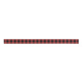 Red Black Buffalo Plaid Gingham Lumberjack Grosgrain Lint (Voorkant)