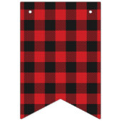 Red Black Buffalo Play Wedding Vlaggetjes (Derde vlag)