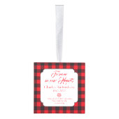 Red Black Buffalo Pset Memorial Kubus Ornament (Rechts)