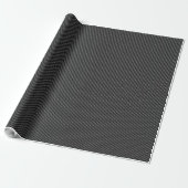 Red & Black Carbon Fiber Base Cadeaupapier (Uitgerold)