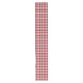 Red Black Check Runner Lumberjack Eetstijl Lange Tafelloper (Voorkant)