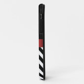 RED BLACK CHEVRON MONOGRAM iPhone 5 Hoesje (Achterkant/links)