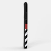 RED BLACK CHEVRON MONOGRAM iPhone 5 Hoesje (Achterkant/rechts)