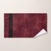 Red Black Damask Gothic Bad Handdoek (Handdoek)