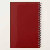 Red Black Frenchie Dog Planner (Achterkant)
