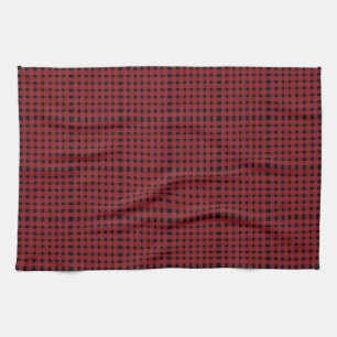 Red Black Gingham Pset Pattern Theedoek