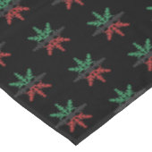 Red Black Green Snowflakes Pattern Kwanzaa Tablecl Tafelkleed (Gekanteld)