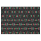 Red Black Green Snowflakes Pattern Kwanzaa Tafelkleed (Voorkant (Horizontaal))