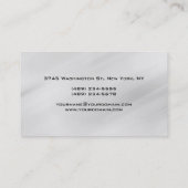 Red Black Grey Manager Monogram Chic Carte de visi (Dos)