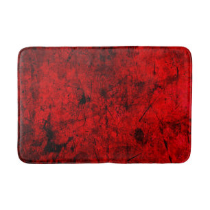 Red Black grunge abstracte digitale grafische kuns Badmat