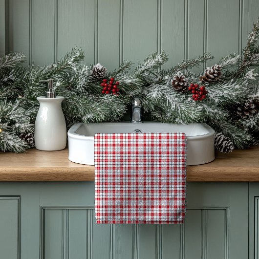 Red Black Home Towels Cozy Gift for New Chapter