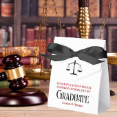 Red Black Law School Custom Graduation Party Bedankdoosjes