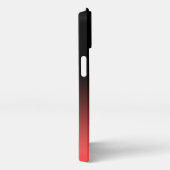 Red Black Ombre Business Logo en sociale media iPhone Hoesje (Rechterkant)