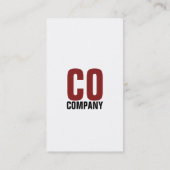 Red Black Professional stijlvol Visitekaartje (Achterkant)