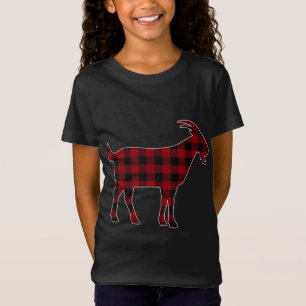 Red Black Pset Goat Lover Farmer Matching Family T-shirt