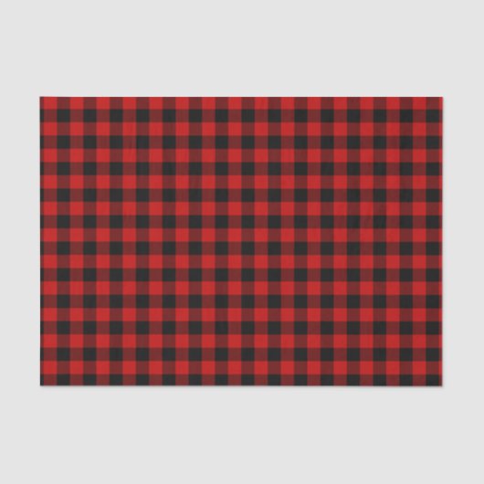 Red Black Pset Patroon Tissuepapier (Voorkant)