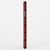 Red Black Retro Tartan Case-Mate iPhone Case (Achterkant/rechts)