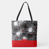 Red & Black Scribble, sacs à main (Devant)
