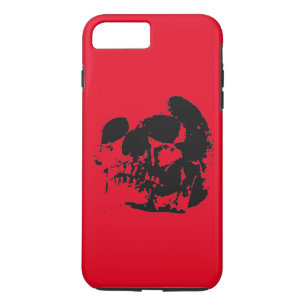 Red Black Skull iPhone 7 Plus Coque