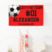 Red Black Soccer Team Spandoek (Insitu)