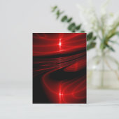 Red Black Swirl Briefkaart (Staand voorkant)