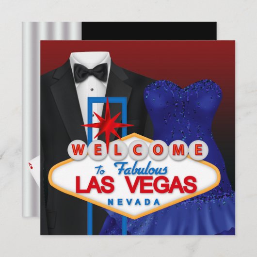 Red Black Tuxedo Mans Anniversaire Invitations (Devant / Derrière)