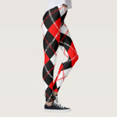 Red Black White Argyle Pset Leggings (Rechts)